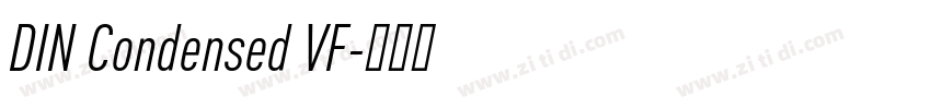 DIN Condensed VF字体转换